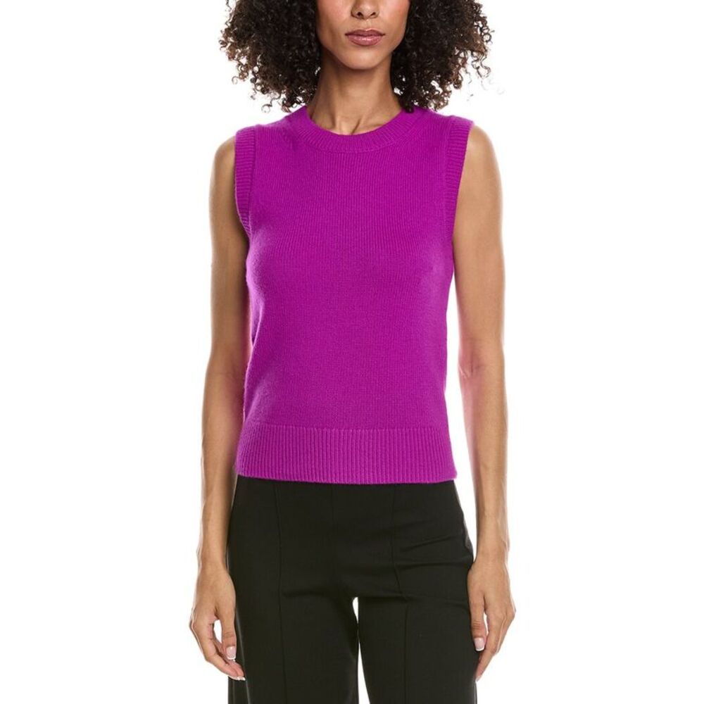A.L.C. Womens  Ian Cashmere Sweater Tank, Purple